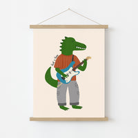 Rockstar Dinosaur Wall Art