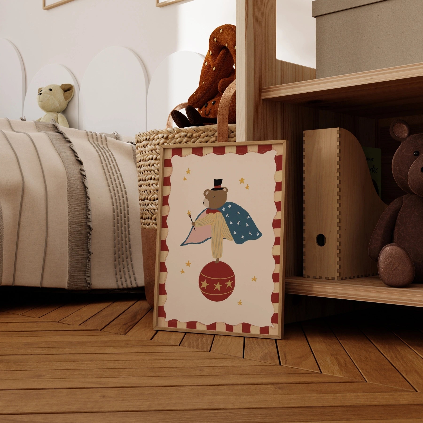 Arte da parete con animali magici