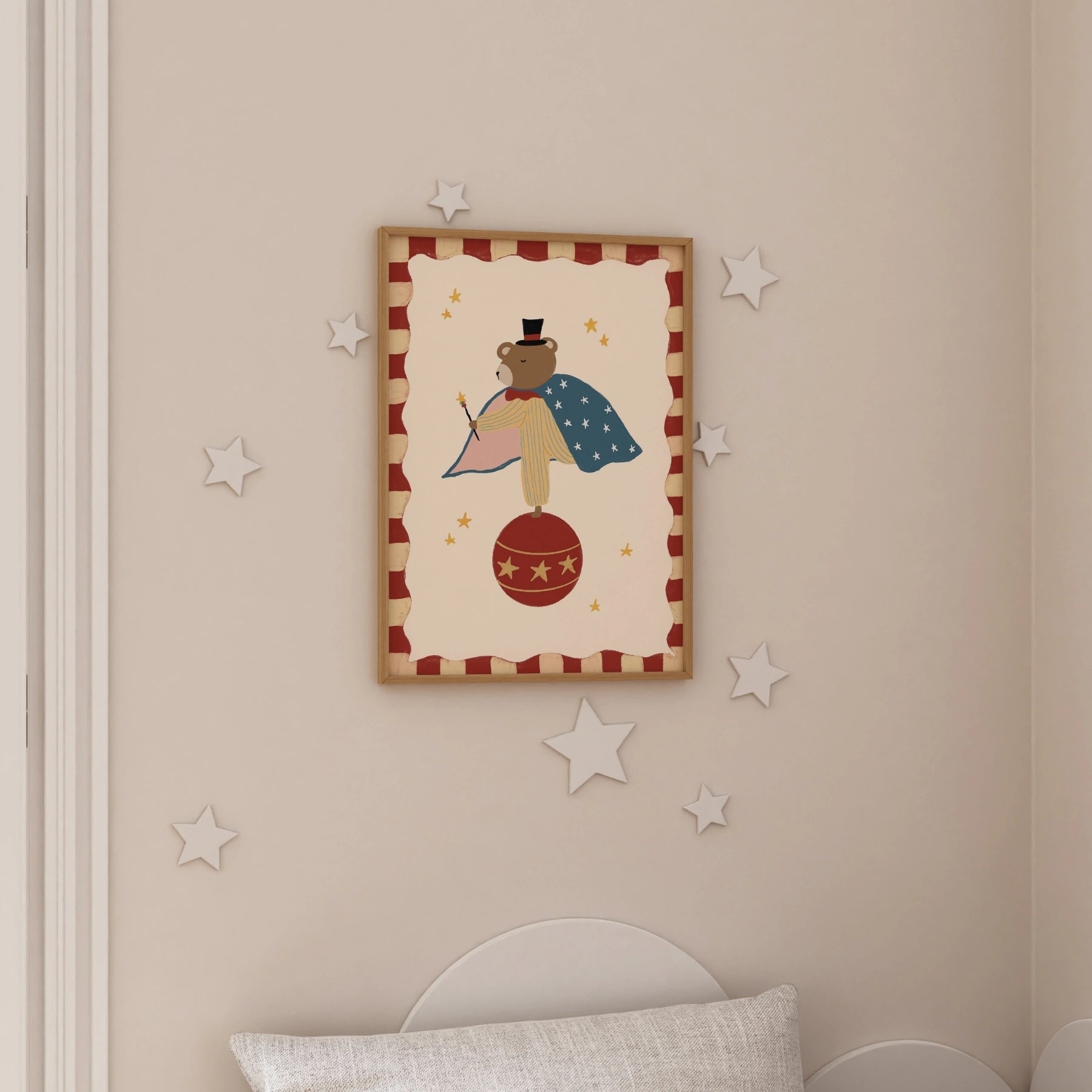 Arte da parete con animali magici