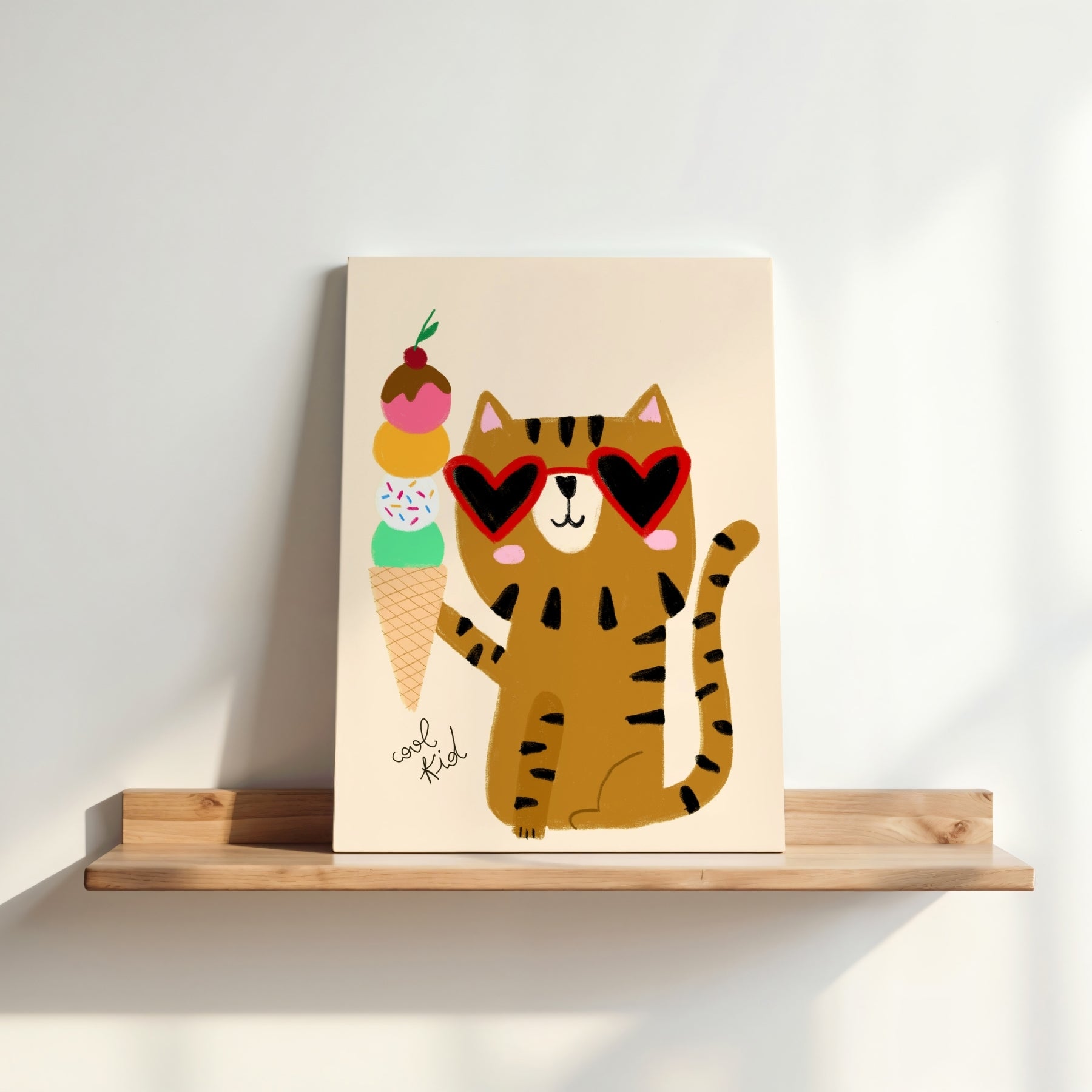 Cool Cat Canvas Wall Art