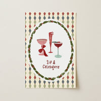 Christmas Cocktails – Póster de Navidad