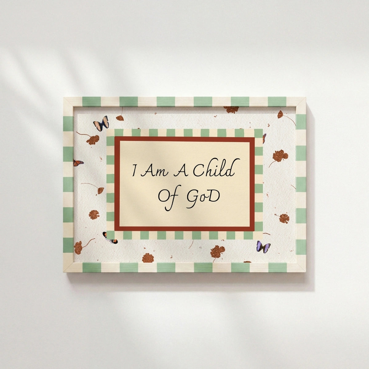 I Am a Child of God Nursery Wall Art, Christian Nursery Decor