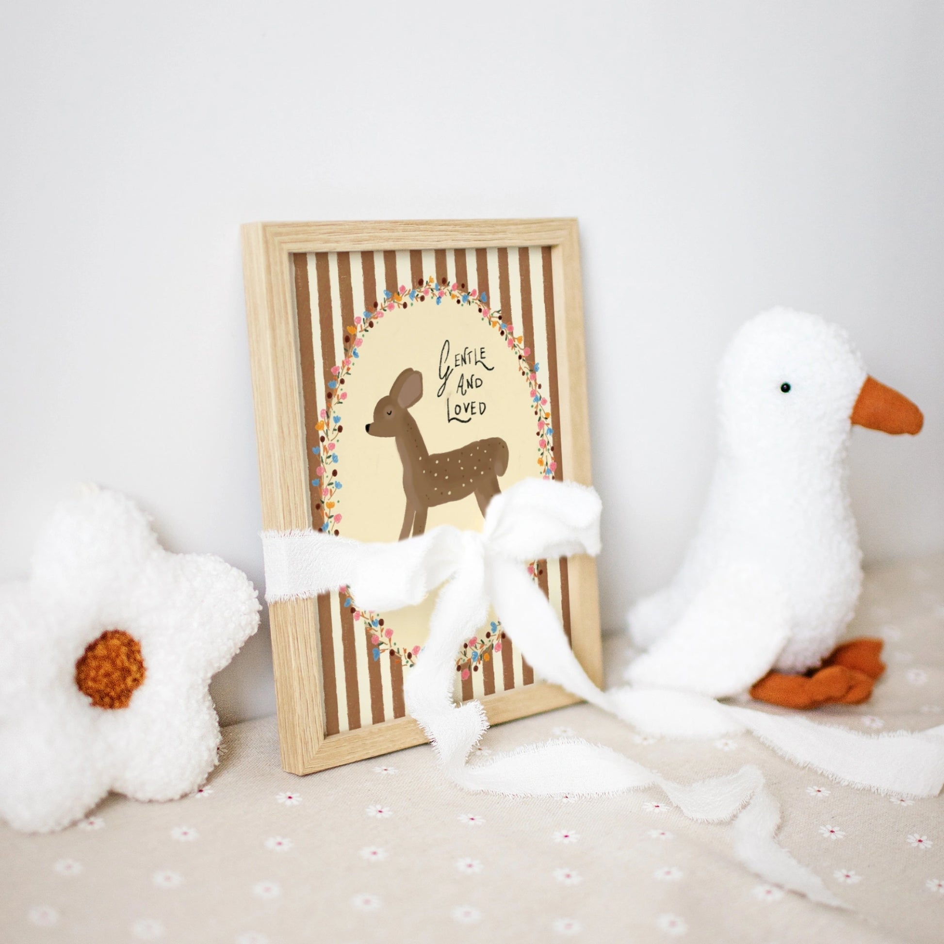 Gentle and Loved Nursery Wall Art