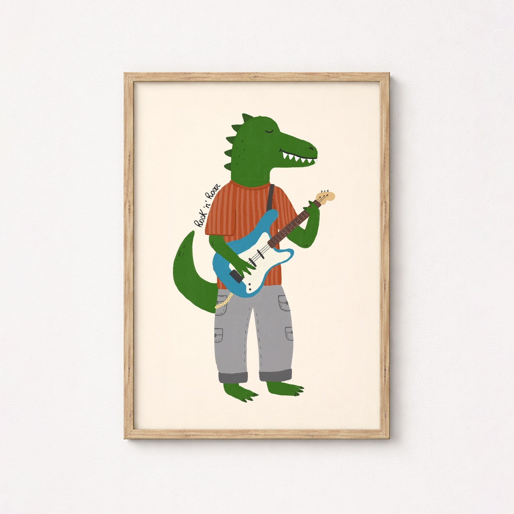 Rockstar Dinosaur Wall Art