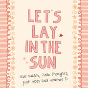 Pink Summer Quote – Coastal Wall Art