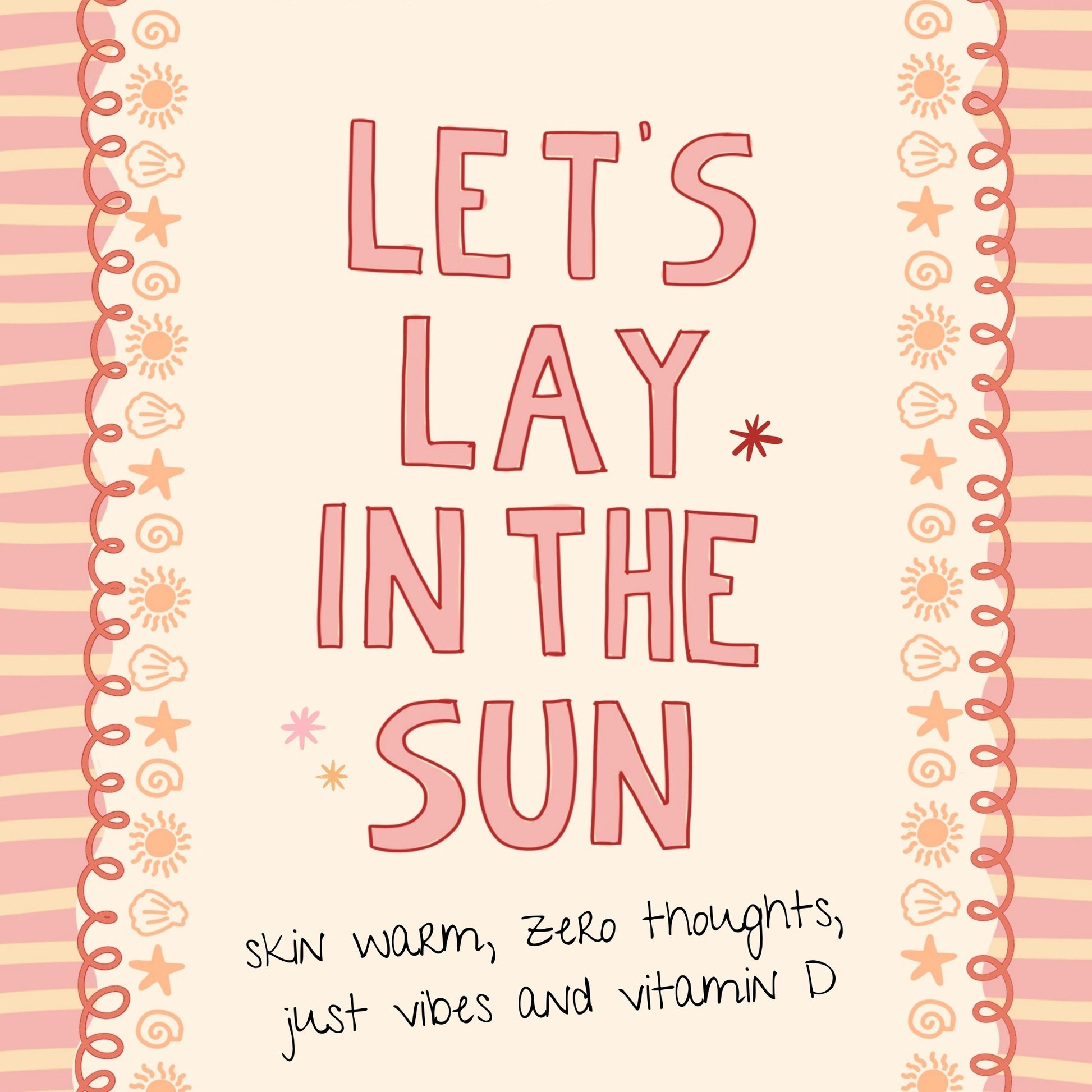 Pink Summer Quote Print