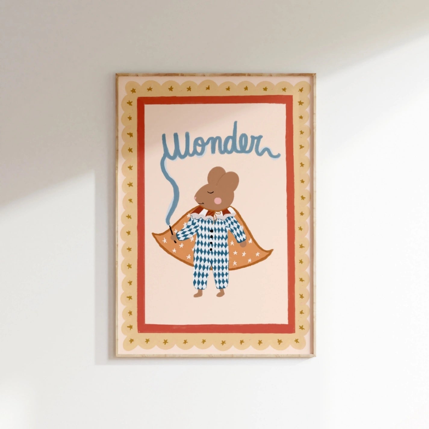 Wonder Mouse Nursery Print, Whimsical Kids Decor