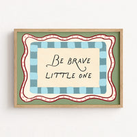Be Brave Little One Wall Art, Colorful Kids Decor