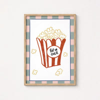 Popcorn Kitchen Wall Art, Kitchen Wall Decor