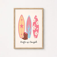 Surf’s Up Cowgirl Wall Art