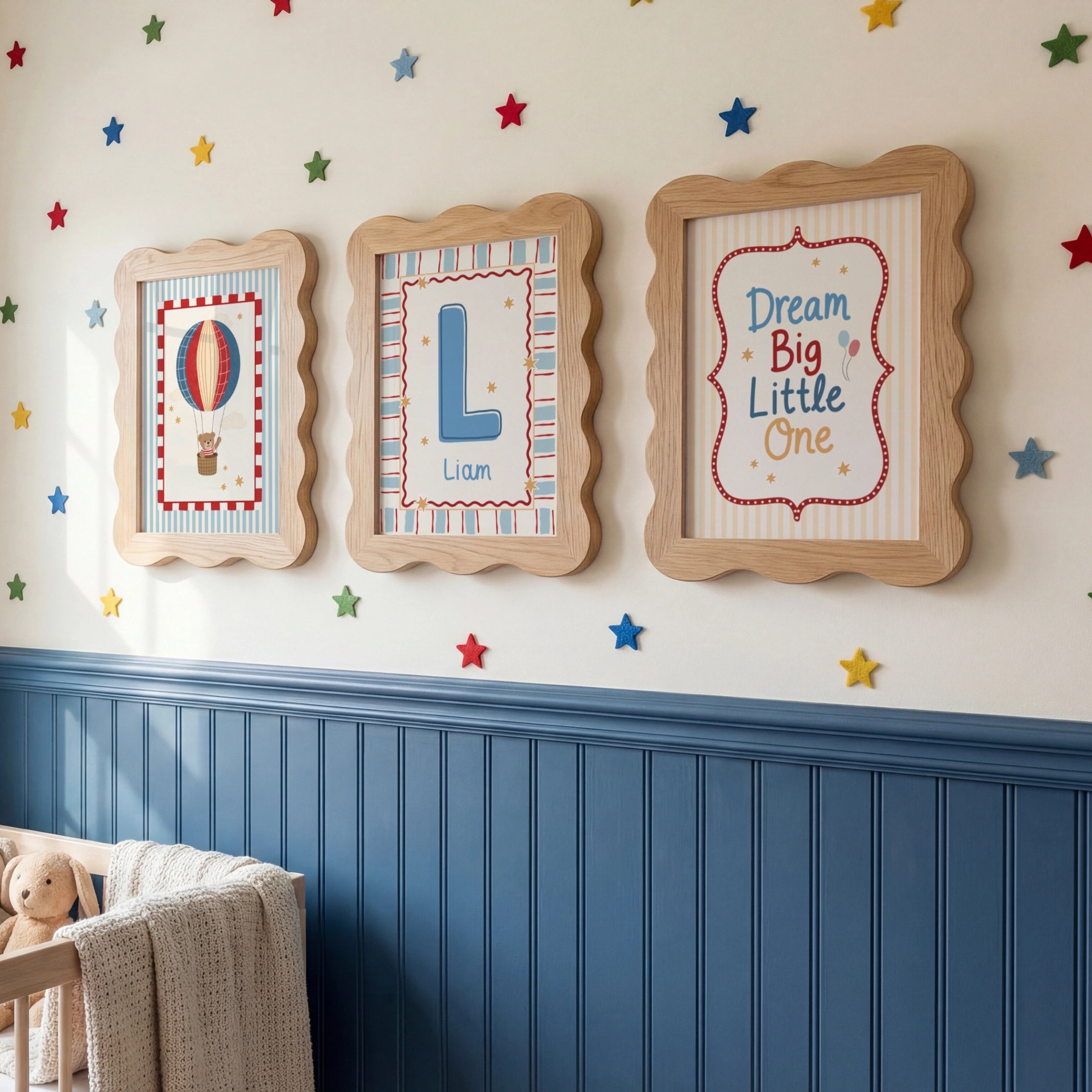 Prints with Customizable Name Set of 3 – Poster per bambini