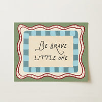 Be Brave Little One Wall Art, Colorful Kids Decor