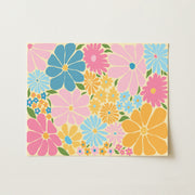 Retro Flower Power – Arte de pared costero