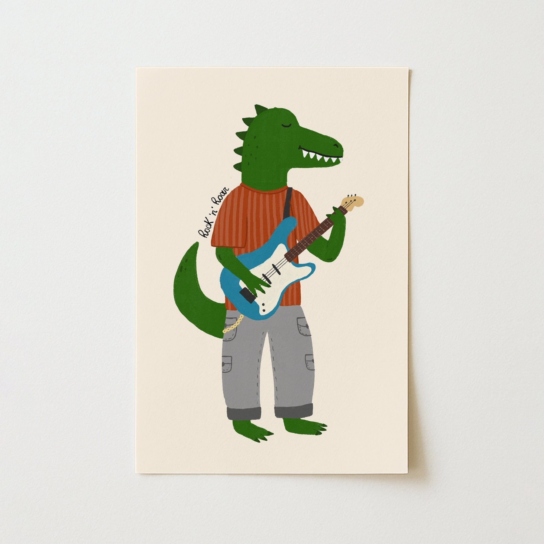 Rockstar Dinosaur Wall Art