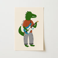 Rockstar Dinosaur Wall Art