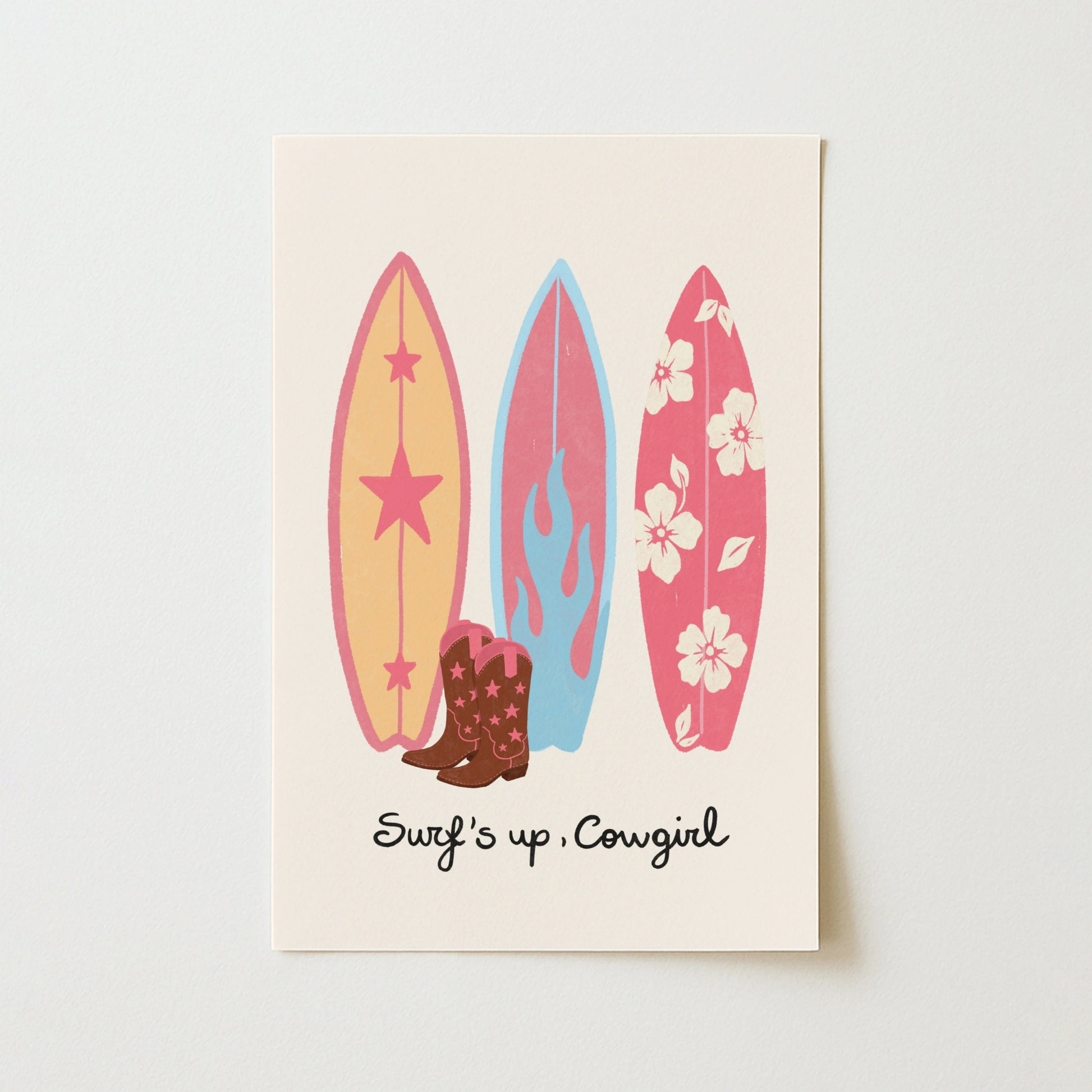 Surf’s Up Cowgirl Wall Art