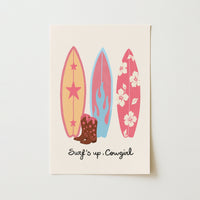 Surf’s Up Cowgirl Wall Art