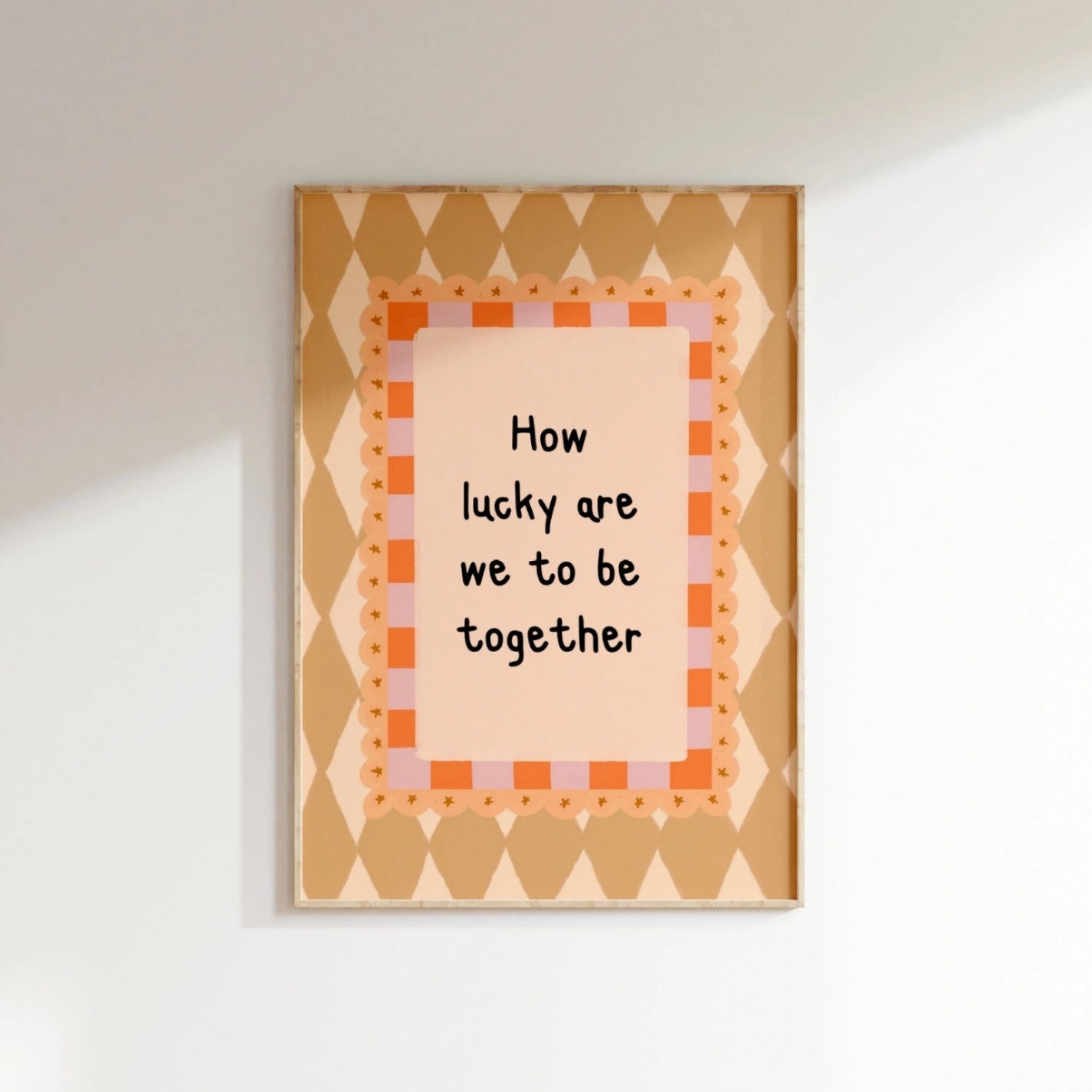 How Lucky Are We To Be Together, Whimsical Kids Decor