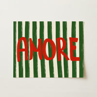 Amore Wall Art Print – Bold Italian Word Poster