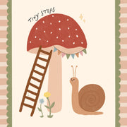 Snail Mushroom – Nursery & kids wall art