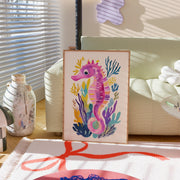 Pink Seahorse – Coastal Wall Art