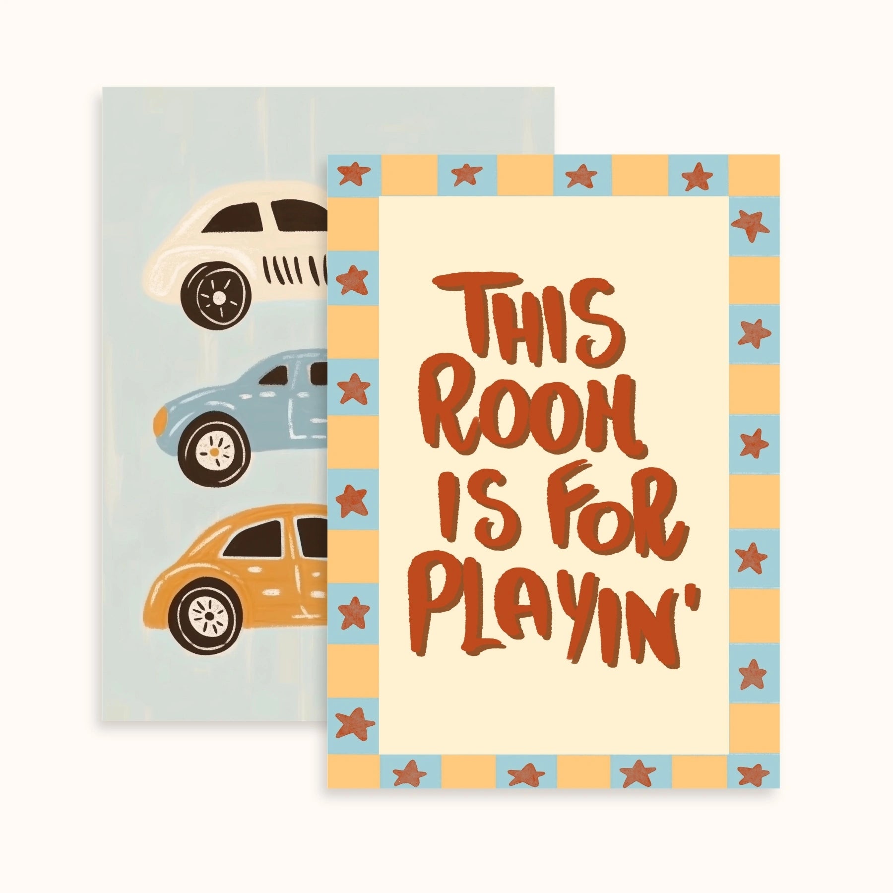 Colorful Nursery Wall Art Set of 2