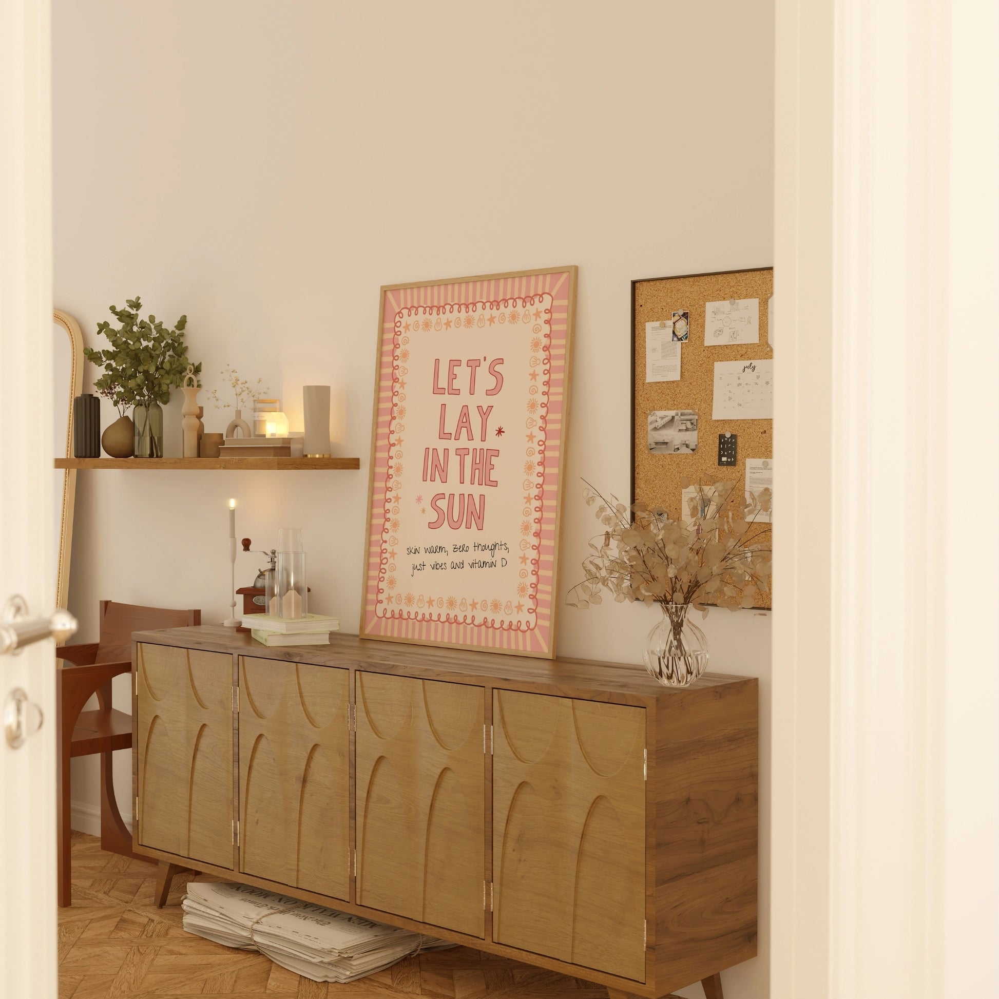 Pink Summer Quote Print