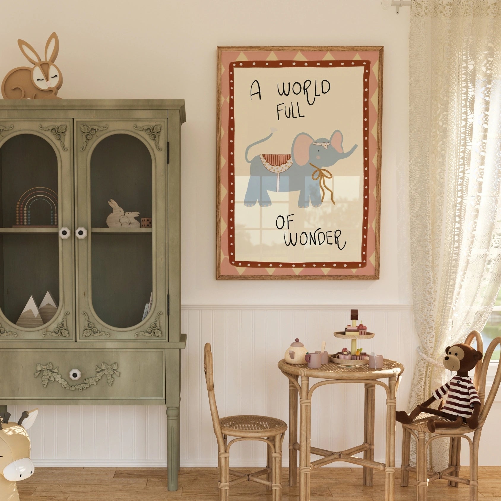 Stampa per bambini Un mondo pieno di meraviglie