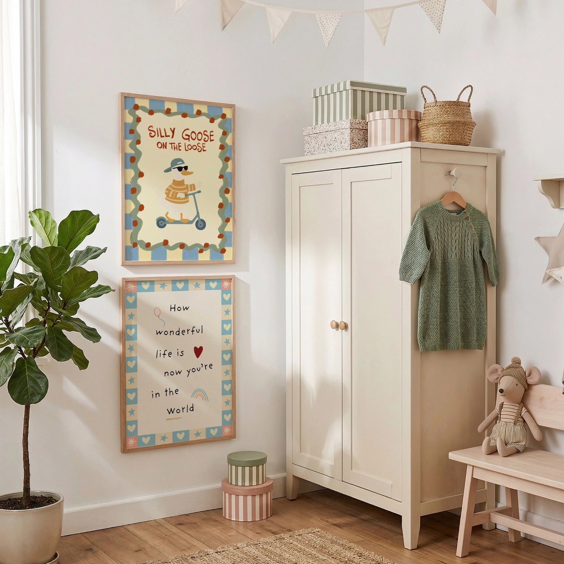 Playful Nursery Wall Art Set of 2