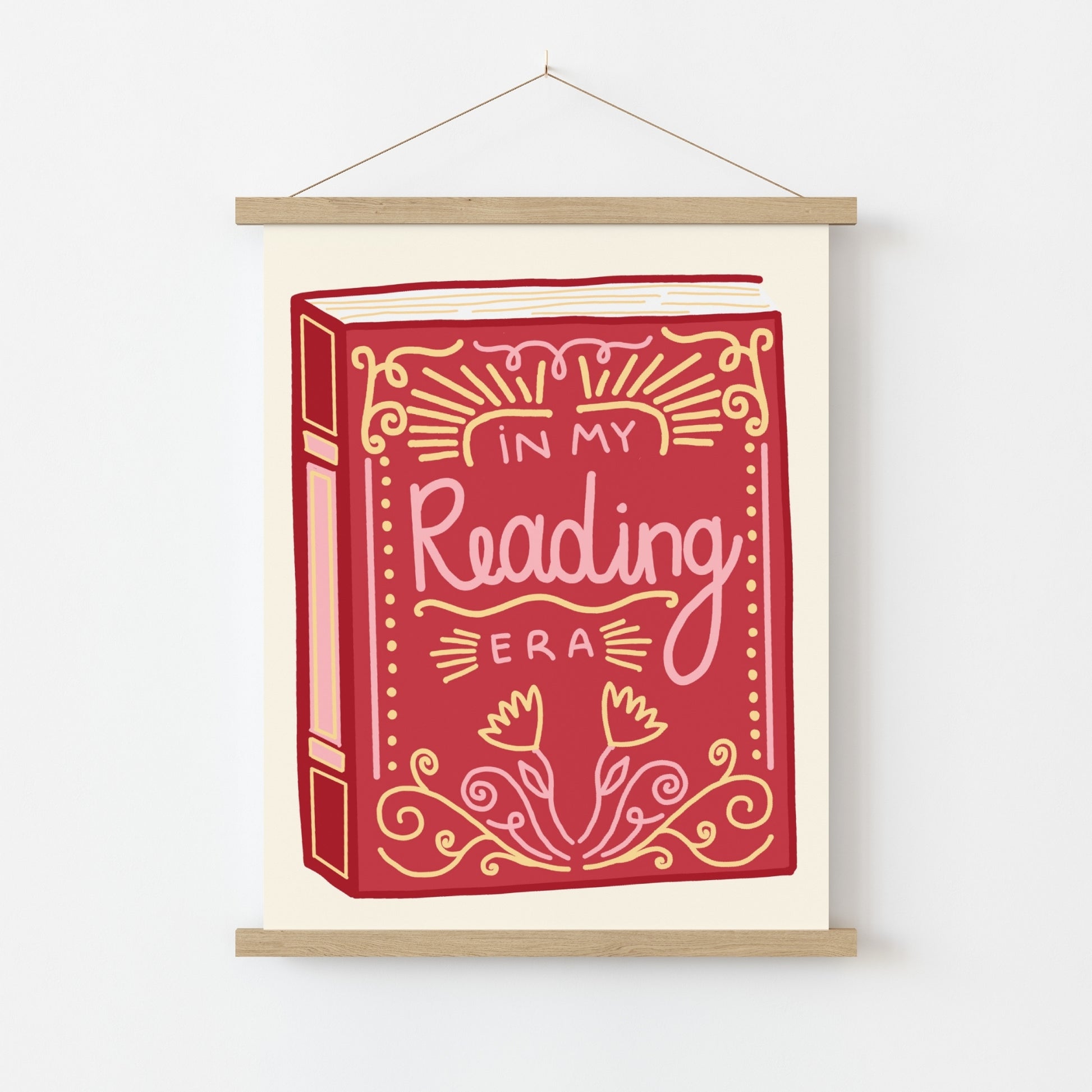 In My Reading Era Print – Book Aesthetic Wall Art for Readers, Cozy Bedrooms & Literary Corners