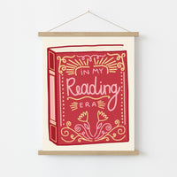 In My Reading Era Print – Book Aesthetic Wall Art for Readers, Cozy Bedrooms & Literary Corners