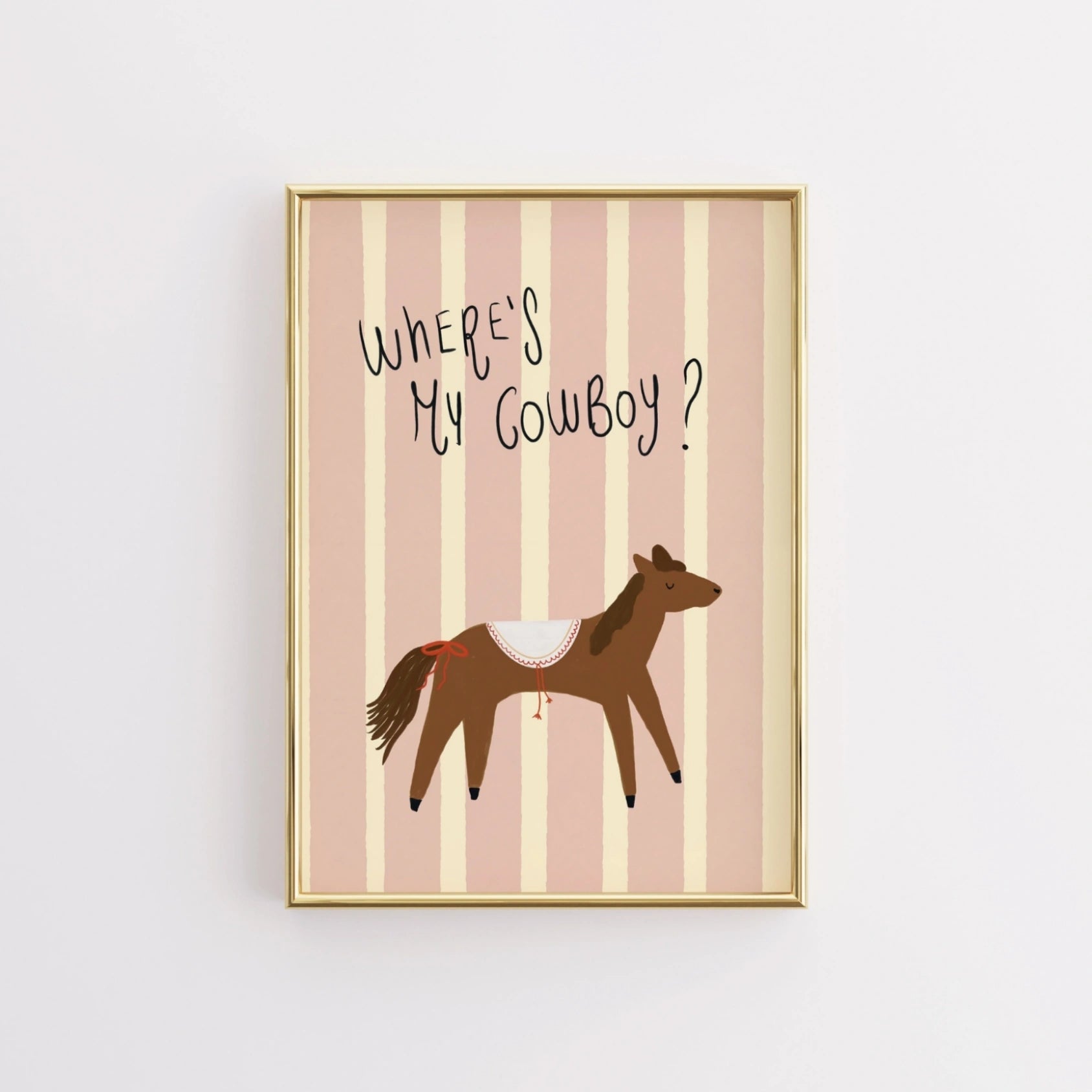 Arte murale vintage raffigurante un cavallo