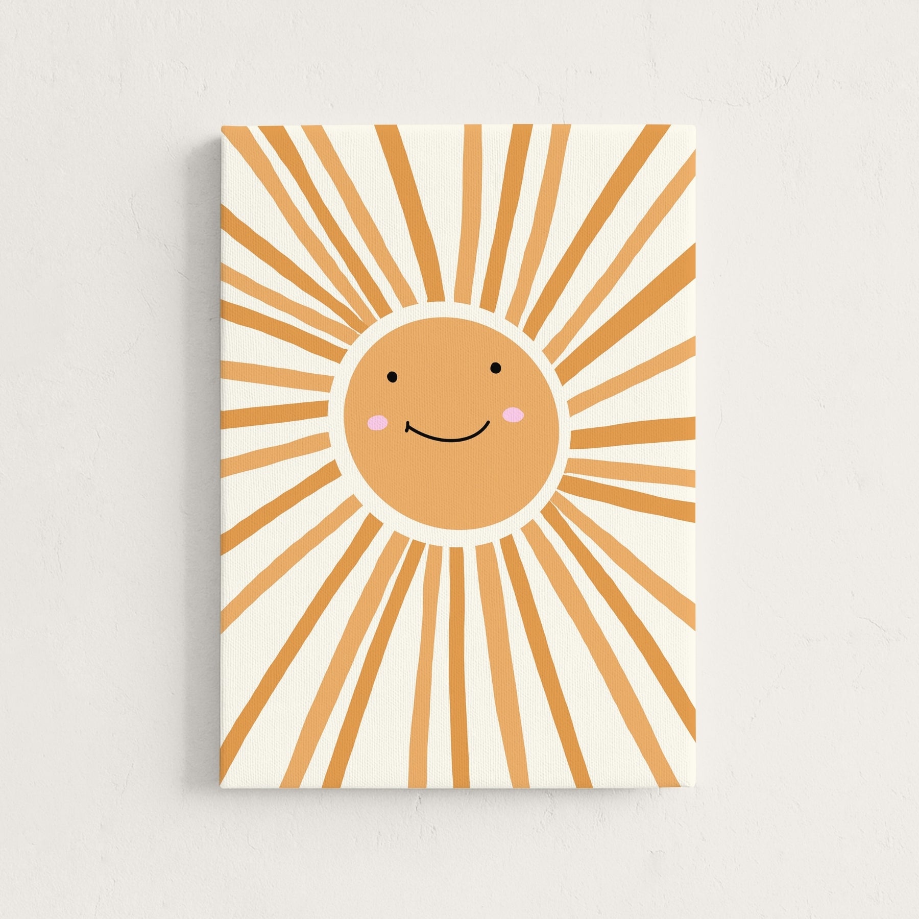 Smiling Sun Canvas Wall Art
