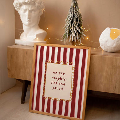 Naughty List and Proud Poster