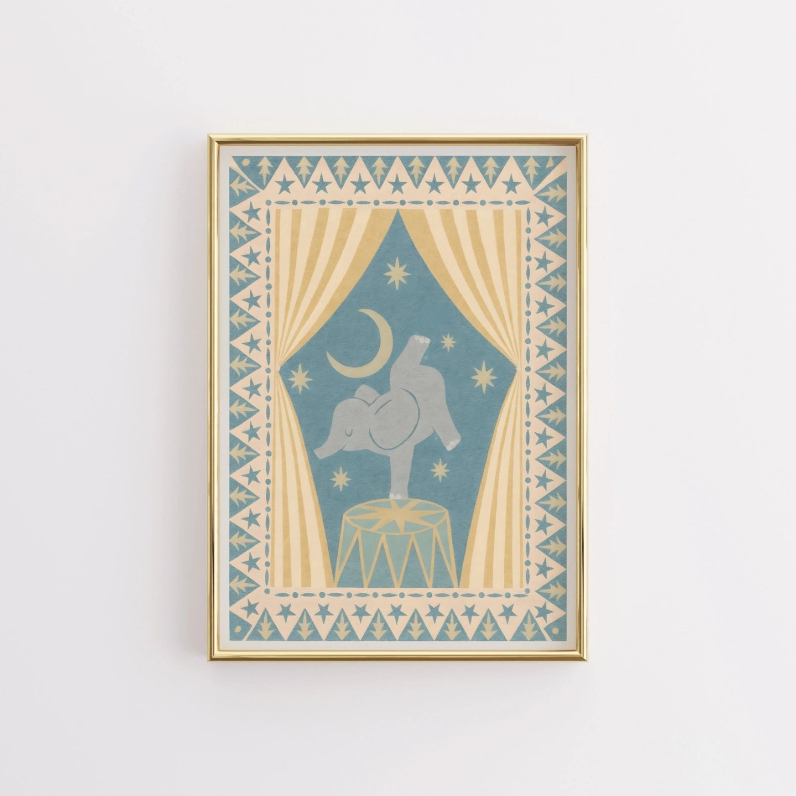 Elephant Circus Print