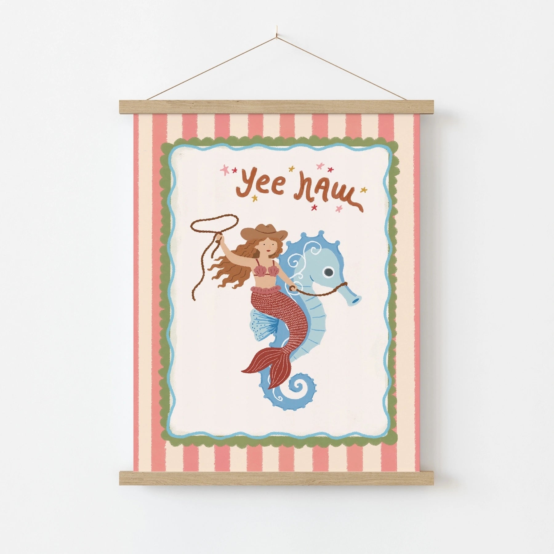 Cowgirl Mermaid Poster