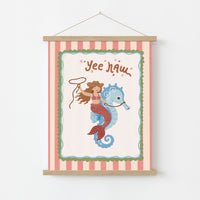 Cowgirl Mermaid Poster