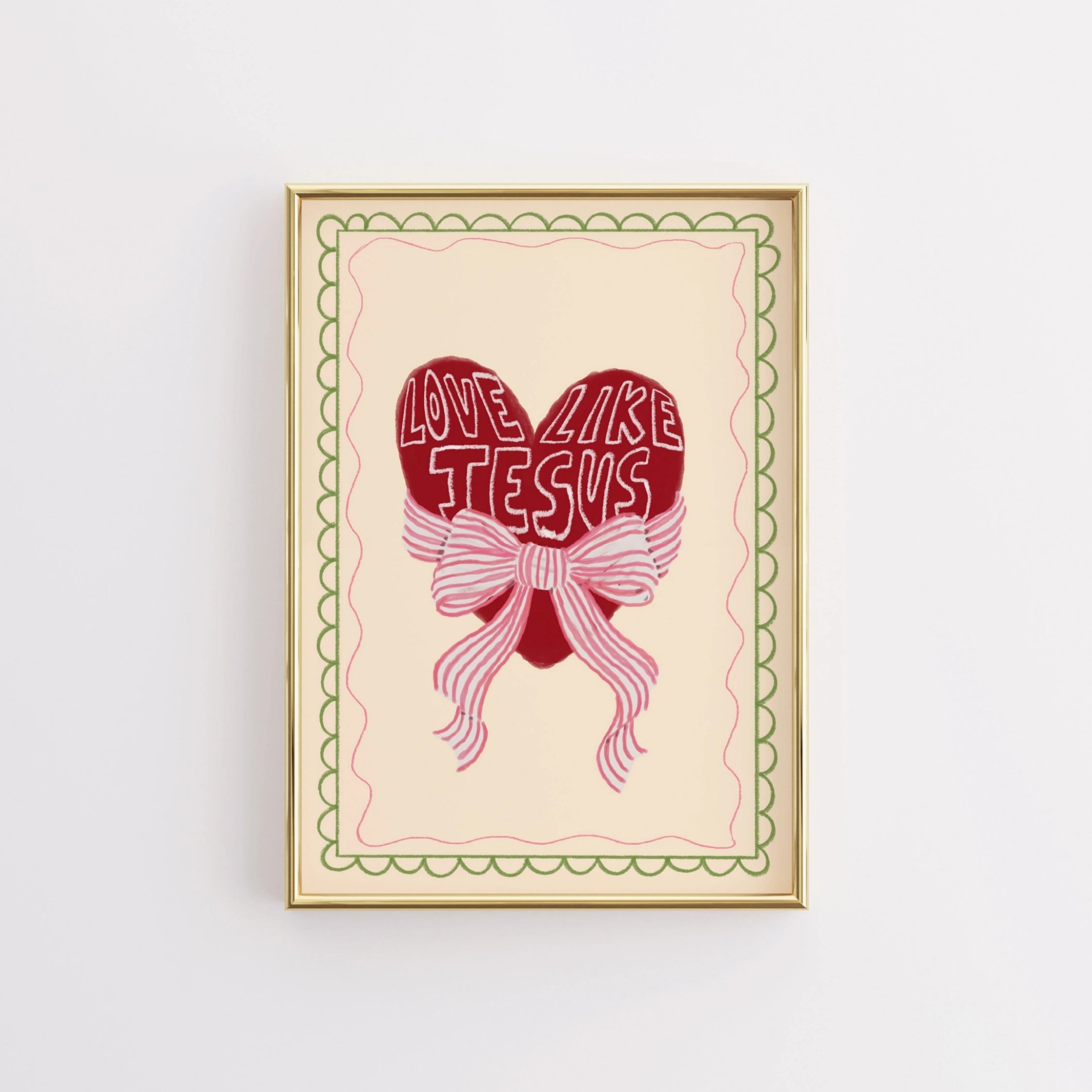 Décoration murale Jésus style cottagecore