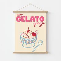 Gelato Poster – Italian Ice Cream Wall Art Print