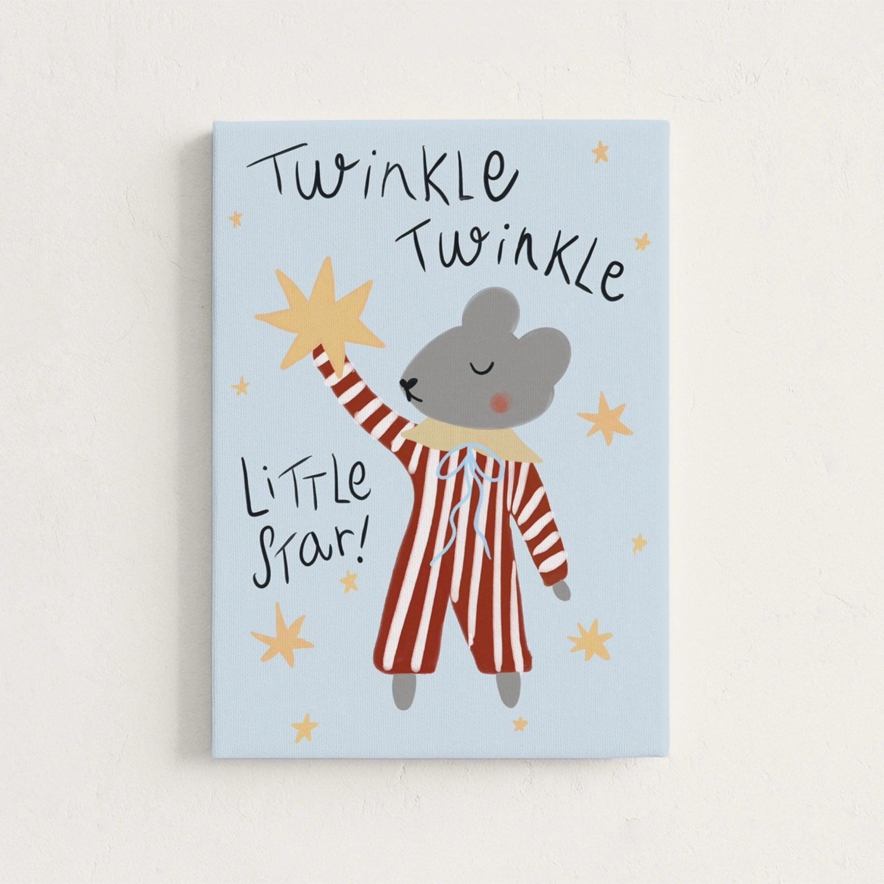 Twinkle Twinkle Little Star Nursery Canvas Print