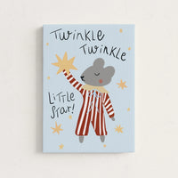 Twinkle Twinkle Little Star Nursery Canvas Print