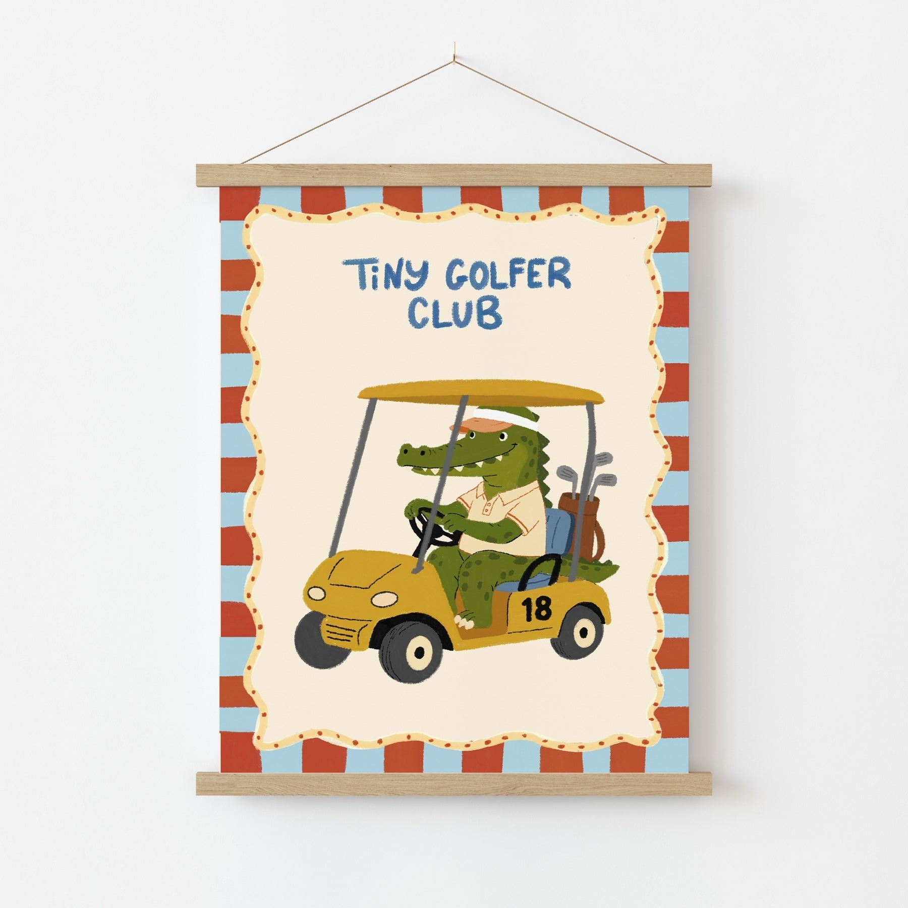 Alligator Golf Print