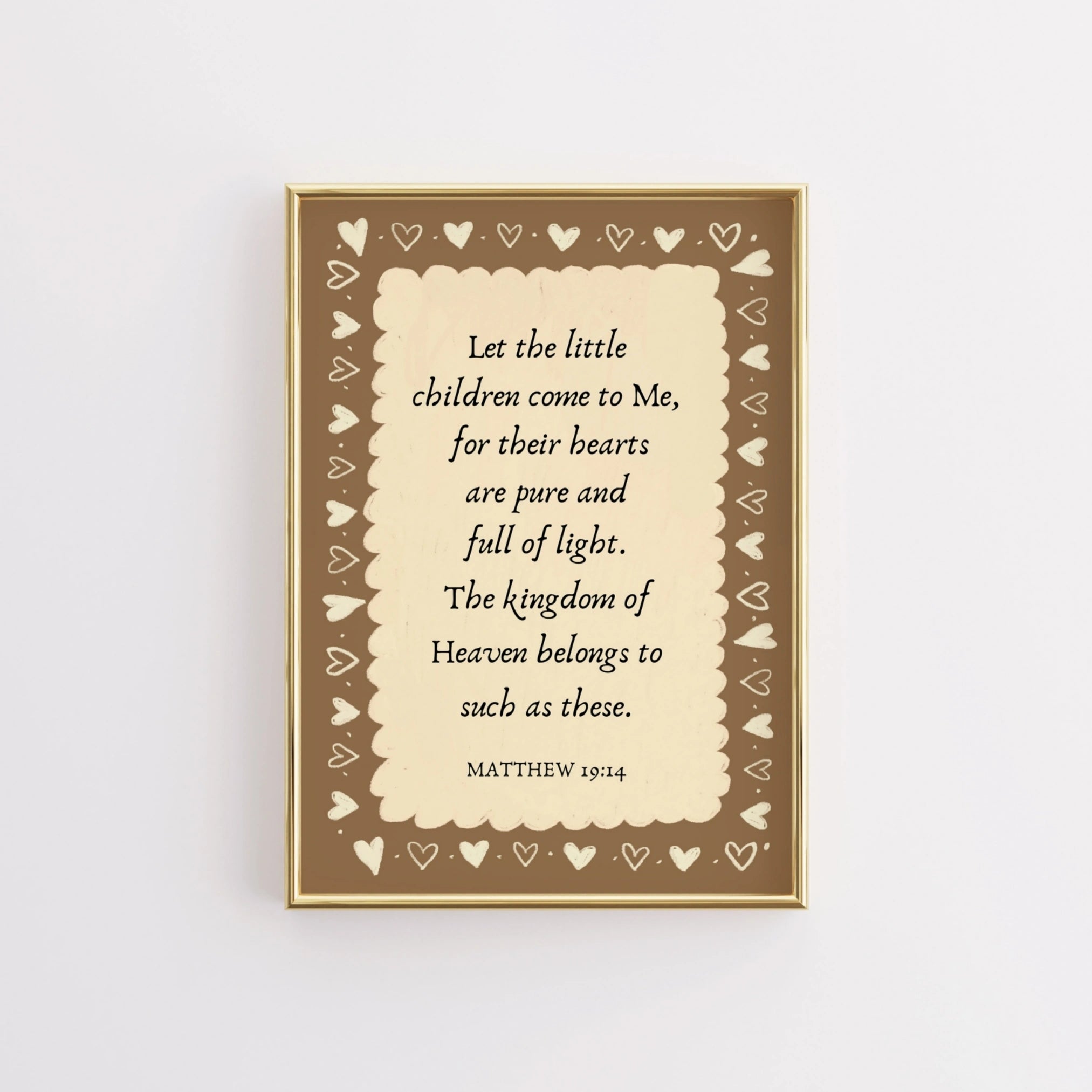 Neutral Christian Nursery Poster