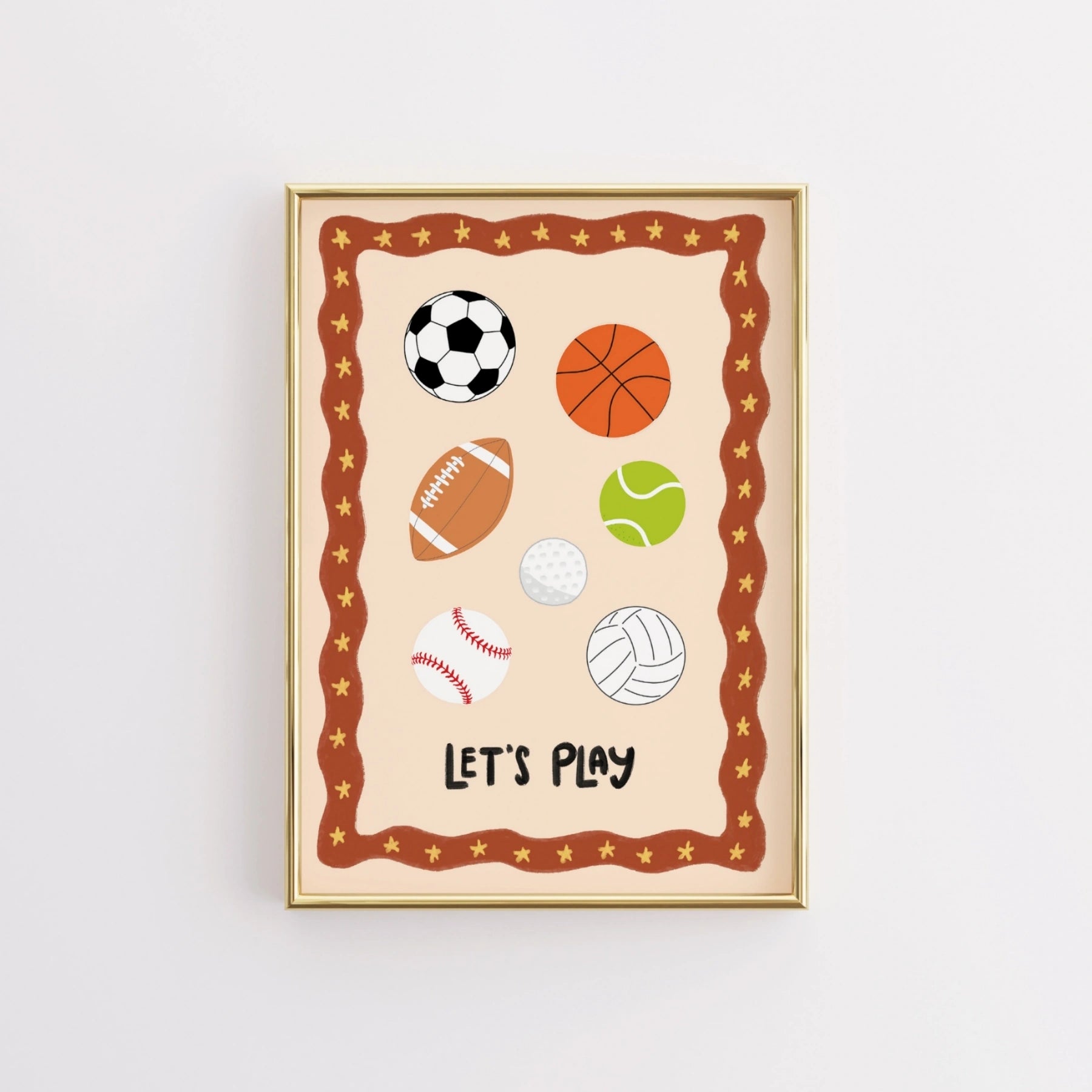 Let’s Play Sports Nursery Wall Art