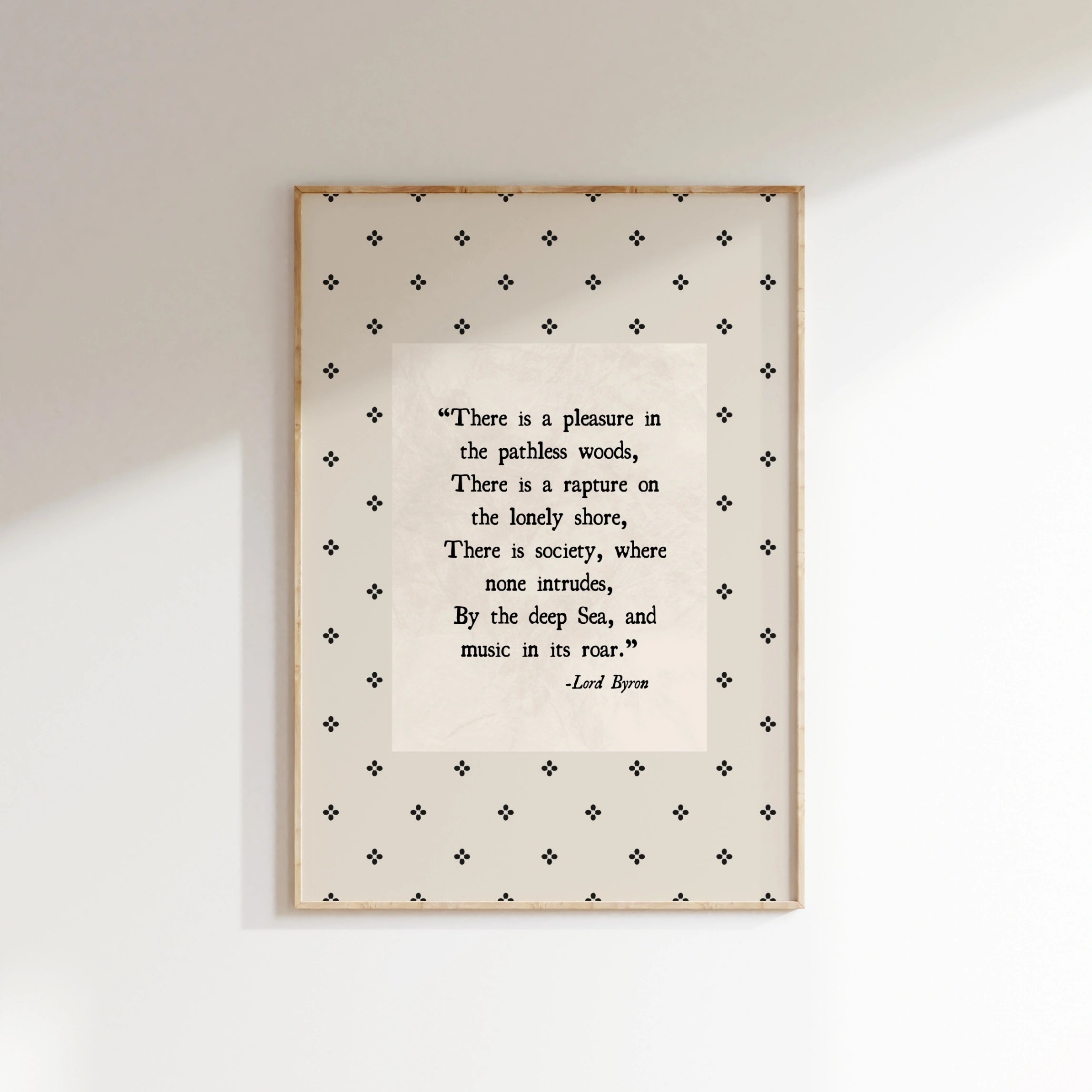 Lord Byron Quote Print – Literary Wall Art