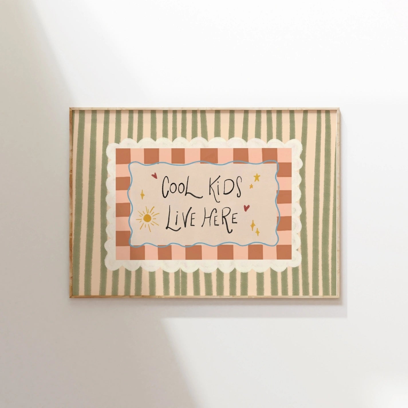 Cool Kids Live Here Nursery Print, Whimsical Kids Decor