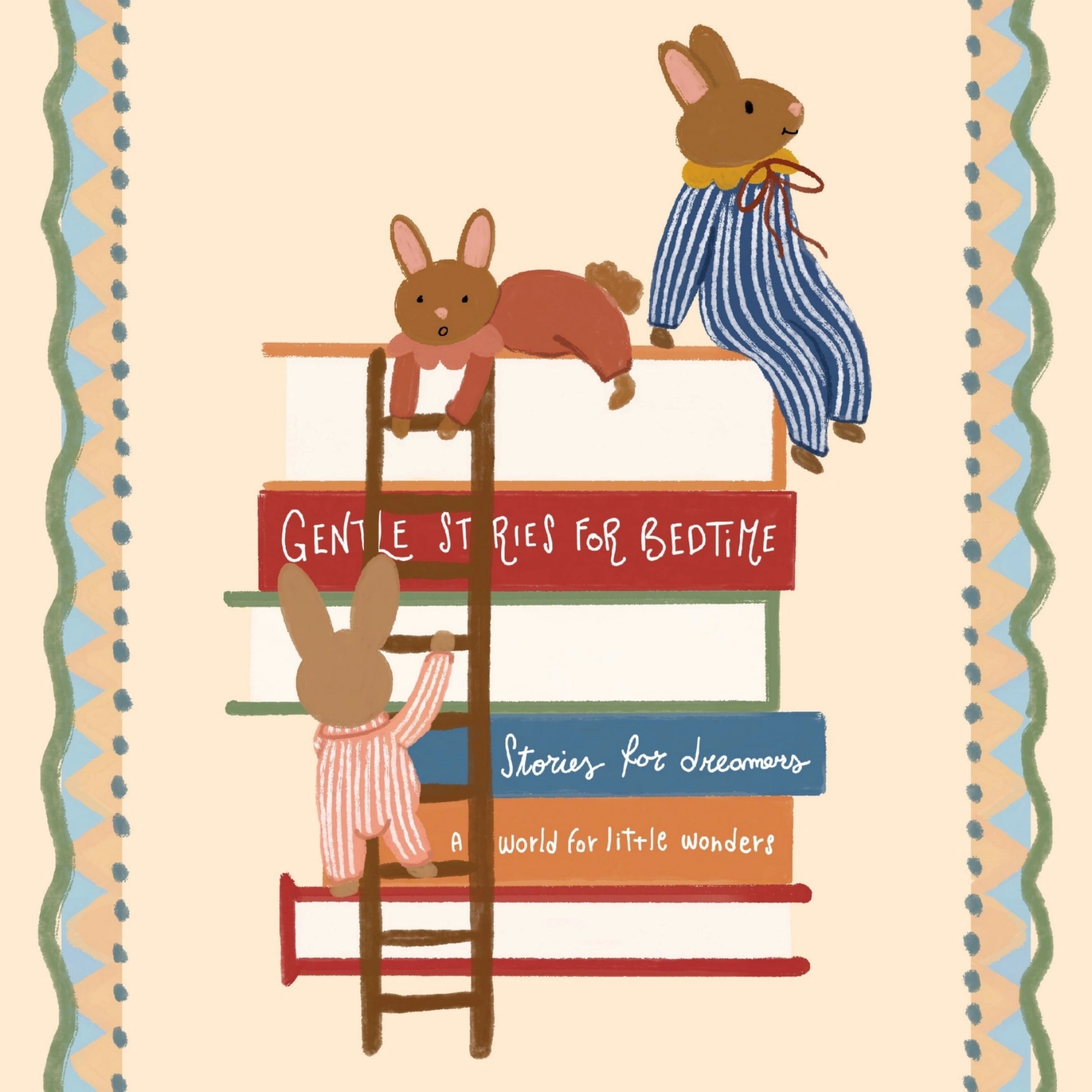 Bedtime Stories Nursery Print, Whimsical Kids Decor