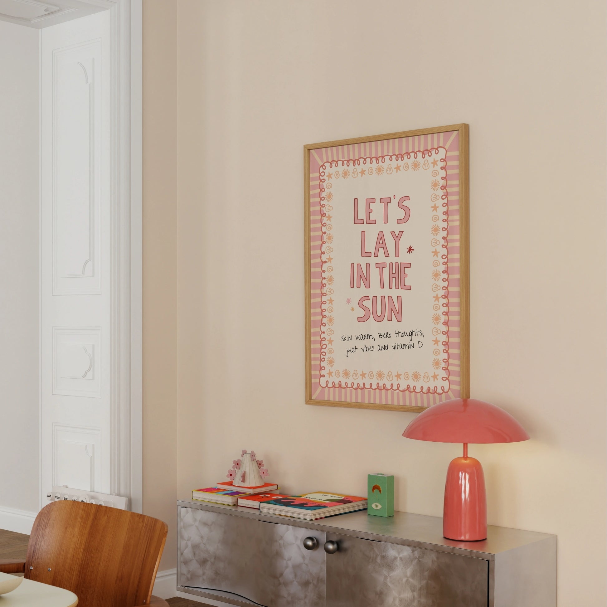 Pink Summer Quote Print