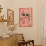 Pink Retro Kitchen – Kitchen Wall Art