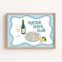 Arte murale club di amanti dell'ostrica